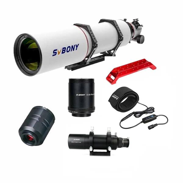 Svbony SV550 Telescopio Rifrattore Apo, 122F7 FPL51 Ed Tripletto Apo Ota, Fmc Telescopio Apocromatico A Doppia Velocità Di Messa A Fuoco Con Custodia Morbida-image