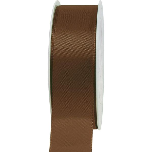 Nastro Per Regali E Decorazioni Marrone 40 Mm X 50 M - Ideale Per Bricolage, Decorazioni Da Tavola E Composizioni Floreali-image