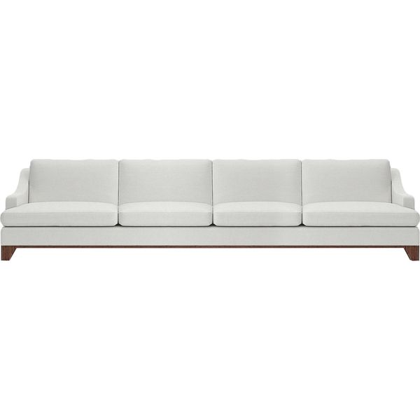 Soggiorno Moderno Divano Di Design A Quattro Posti Arredamento Di Lusso Bianco-image