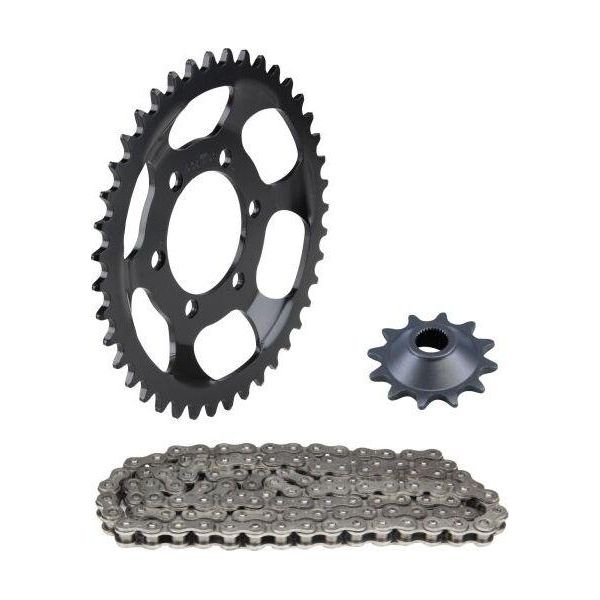 Set Di Catene 3 Pezzi Nero 12/41 Denti Per ZüNdapp Falconette Tipo 435-image