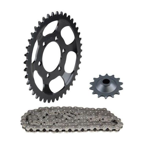 Set Di Catene 3 Pezzi Nero 14/41 Denti Per ZüNdapp Falconette Tipo 435-image