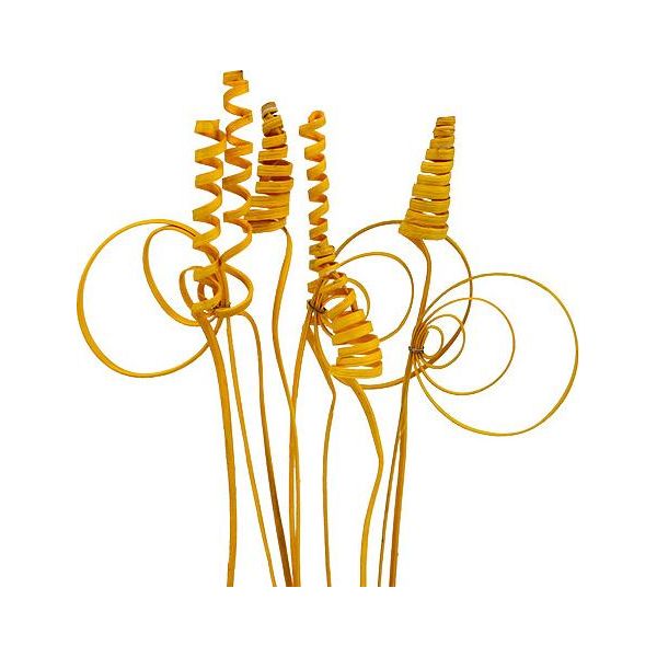 Assortimento Di Canne Mini Giallo Oro 75 Pezzi - Ramoscelli Decorativi Per Decorazioni Autunnali, Composizioni Di Tombe E Corone-image