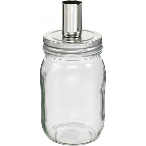 Set Di 4 Vasetti Decorativi In Vetro Con Portacandele Ø8Cm H17,5Cm - Decorazione Da Tavolo Trasparente Per Candele A Bastoncino E Tea Light, Versatile-image