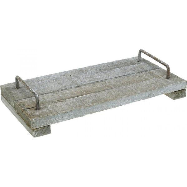 Vassoio In Legno Shabby Chic Deco Vintage 30Cm-image