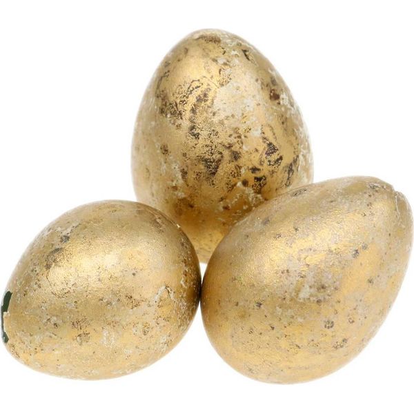 50 Pezzi Uova Di Quaglia Dorate 3Cm Decorazione Pasqua Accessori Natura-image