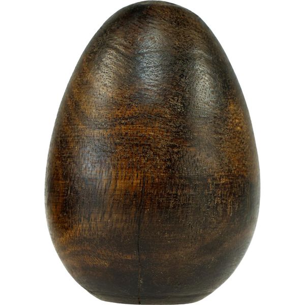 Uova Di Legno Marrone In Legno Di Mango Set Di Decorazione Di Uova Di Pasqua 2 Pezzi Decorazione In Legno Naturale 9,5-10 Cm-image