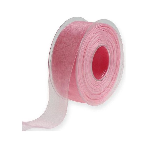 Nastro Di Organza Rosa 40Mm X 50M Nastro Regalo Matrimonio Crafting-image