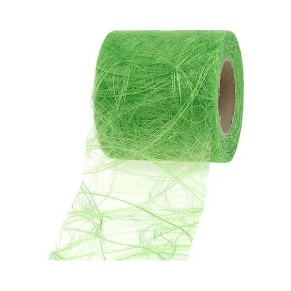 Nastro Decorativo In Tessuto Non Tessuto 8Cm X 25M Verde Chiaro - Nastro Da Tavolo Primavera Pasqua Giardino Resistente Alle Intemperie-image
