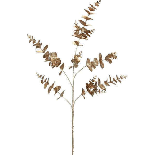 Ramo Decorativo Di Eucalipto Metallico Champagne 105 Cm Decorazione Artificiale Di Natale-image