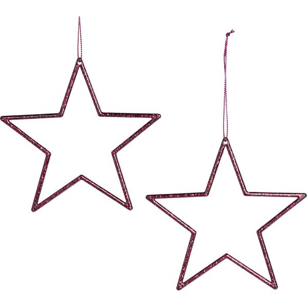 Stelle Di Natale Scintillanti Come Decorazioni Per L'albero E Per La Tavola, 12 Pezzi-image