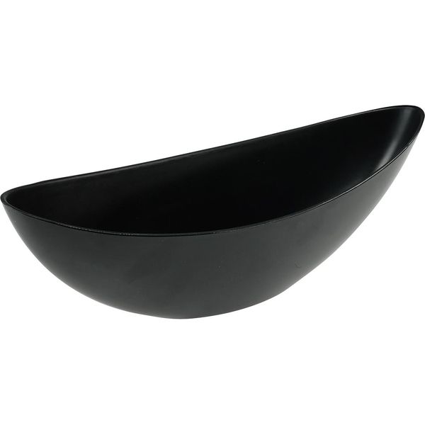 Ciotola Decorativa Nera Vaso Fioriera Plastica 38,5X12,5X13Cm-image