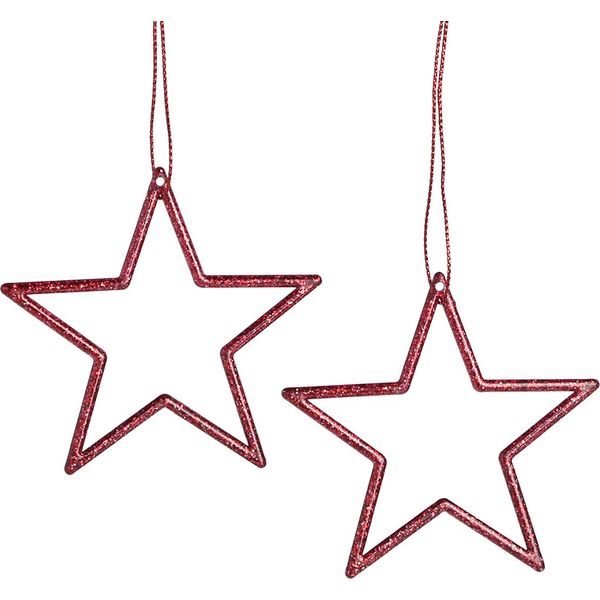 Stelle Di Natale Decorative Da Appendere Per Addobbi Festivi, 40 Pezzi-image