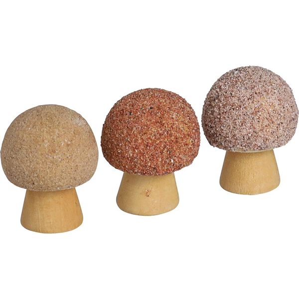 Decorazione A Spaglio Funghi Di Legno Decorazione Mini Funghi Marrone Ø2Cm 24 Pezzi Autunno Decorazione Tavola Fai Da Te-image