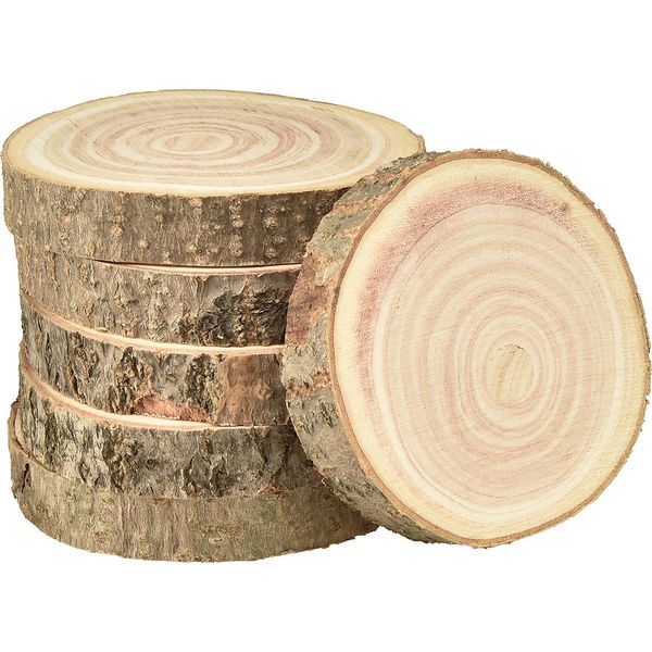 Dischi In Legno Di Campanula Per Decorazioni E Idee Artigianali, 6 Pezzi-image