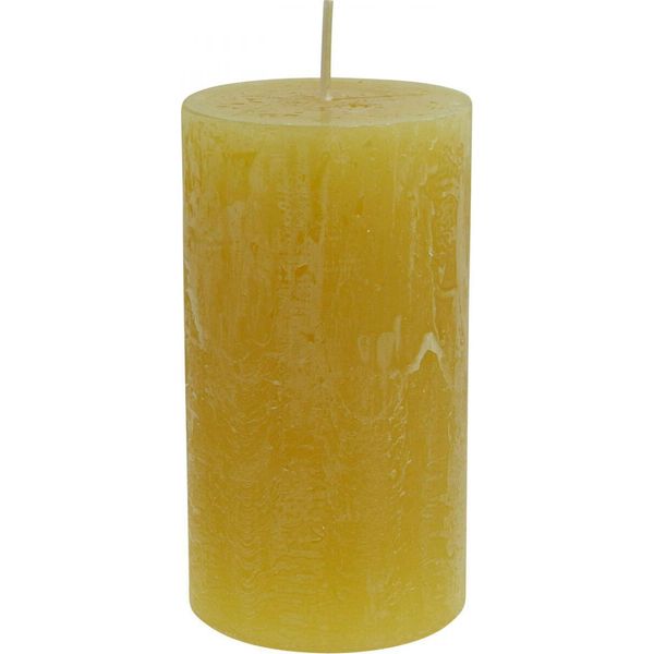 Candele Rustiche A Forma Di Tronchetto Con Lunga Durata Di Combustione Per Eleganti Idee Decorative, 4 Pezzi-image