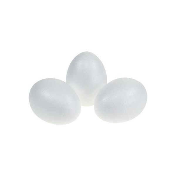 Uova Di Polistirolo Bianche 10 Cm 10 Pezzi Uova Di Pasqua Decorative Fai Da Te, 10 Pezzi-image