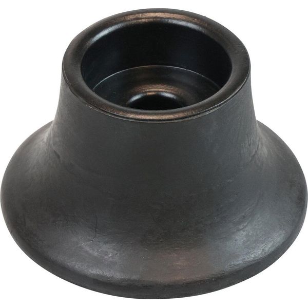 Candeliere In Ceramica Nera Ø12,5Cm H7Cm Deco Modern-image