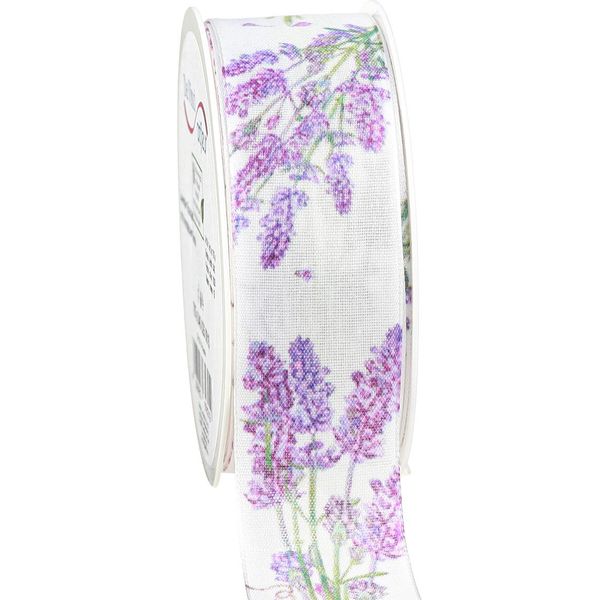 Nastro Di Seta Decorazione Lavanda 40Mm X 15M Nastro Regalo Fai Da Te-image