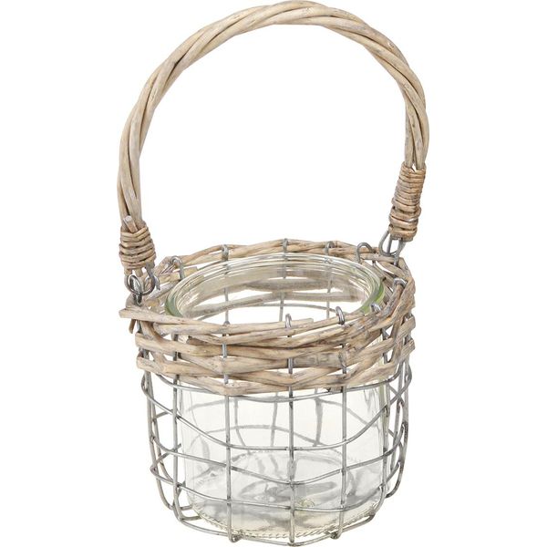 Luce Del Vento Appesa Decorazione Vintage In Metallo Vetro Set Di 2 Ø13Cm H12Cm-image