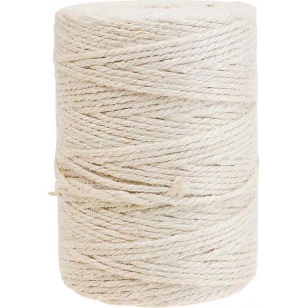 Cordone Di Iuta Bianco Ø3Mm 150M Decorazione Artigianale-image