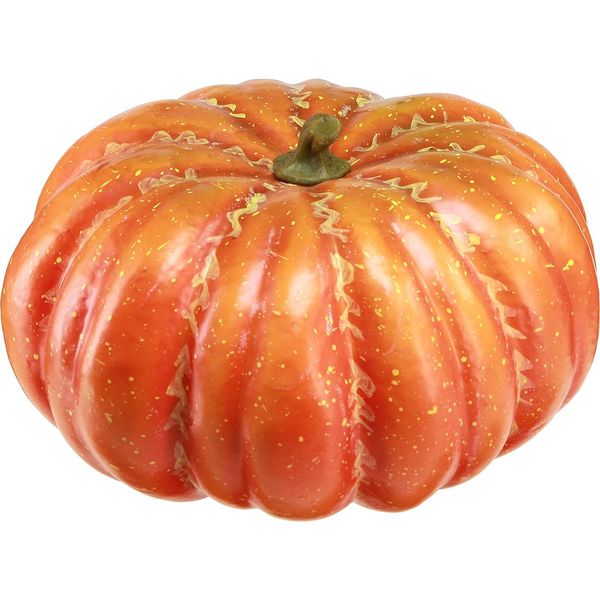 Zucca Artificiale Arancione 27 Cm - Decorazione Autunnale, Decorazione Da Tavola, Festa Del Raccolto, Manichino Di Halloween-image