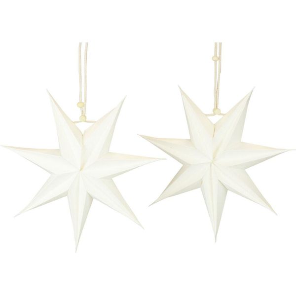 Decorazioni Natalizie Per Finestre A Forma Di Stelle Di Carta, Set Da 4 Pezzi, Ø 21 Cm, 4 Pezzi-image