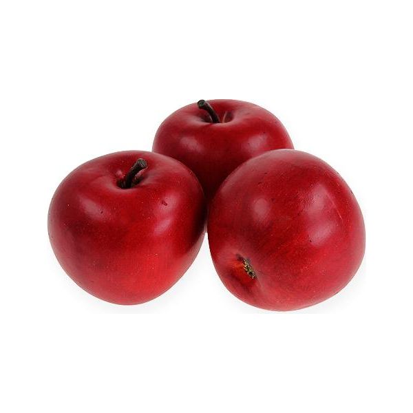 Mela Decorativa Rossa 6,5 Cm 12 Pezzi Frutti Artificiali Decorazione Natalizia Decorazione Autunnale-image