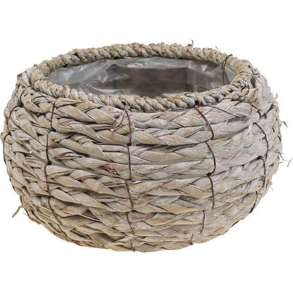 Cesto Per Piante Intrecciate Decorazione Composizione Floreale Vaso Per Piante-image