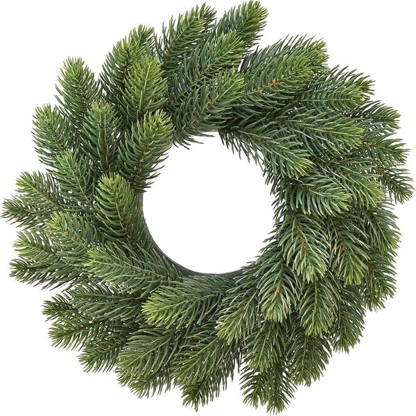 Corona Di Natale Artificiale Decorazione Con Rami Di Abete Decorazione Per La Tavola Dell'avvento-image