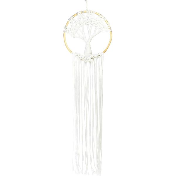 Acchiappasogni In Macramè Con Motivo Dell'albero Della Vita Per Una Decorazione Murale Boho-image