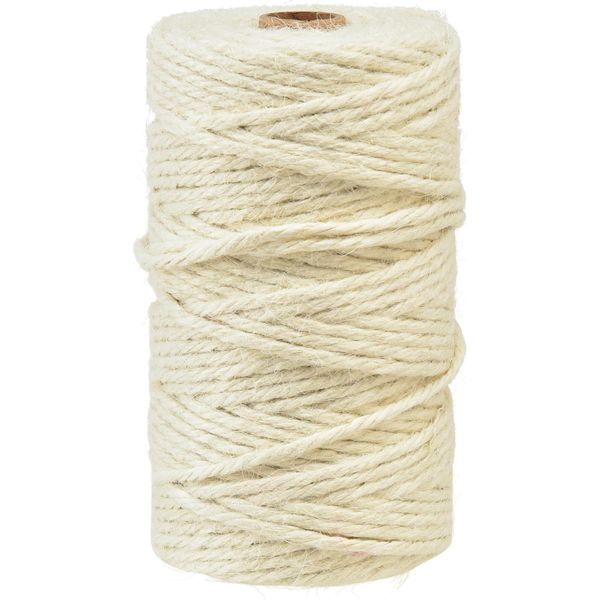 Nastro Di Iuta Nastro Decorativo Bianco Crema Ø4Mm 100M Imballaggio Regalo Decorazione Fai Da Te Robusto-image