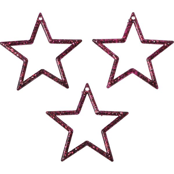 Decorazione Di Stella Di Natale Scintillante Berry, Decorazione Da Tavolo Set Di 120 Pezzi Da 4,5 Cm, Versatile Per Confezioni Regalo E Artigianato-image