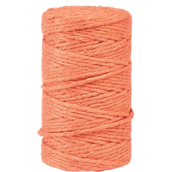Nastro Di Iuta Nastro Decorativo Arancione Ø4Mm 100M Per Decorazioni Autunnali, Ghirlande E Upcycling-image