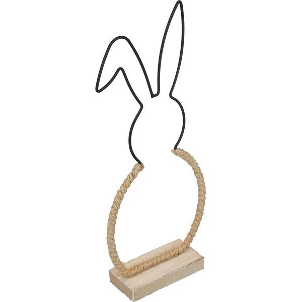 Coniglietto Di Pasqua Decorazione Da Tavolo Boho Decorativo Coniglietto Filo 32Cm Pasqua-image
