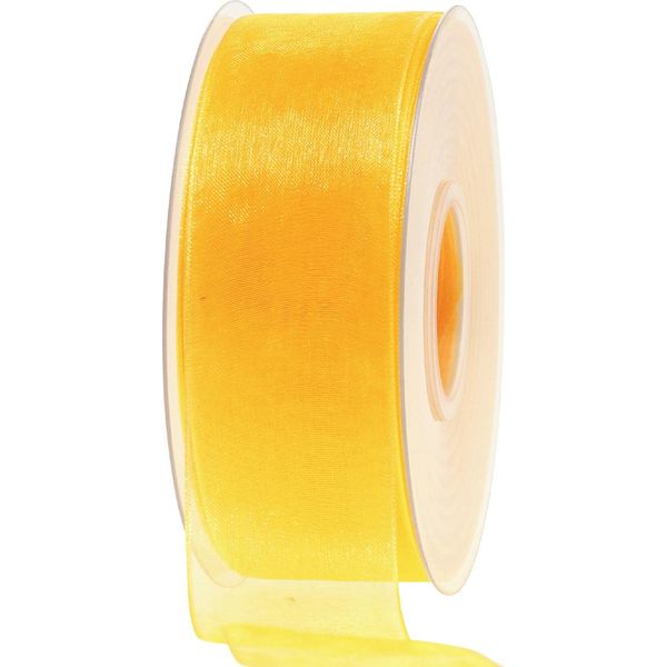 Nastro Di Organza Giallo 40Mm 50M Nastro Regalo Nastro Decorativo Nastro Arco-image