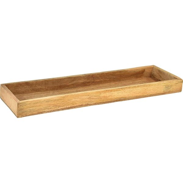 Vassoio In Legno Decorazione Legno Di Mango Legno Naturale 50X14X4Cm-image