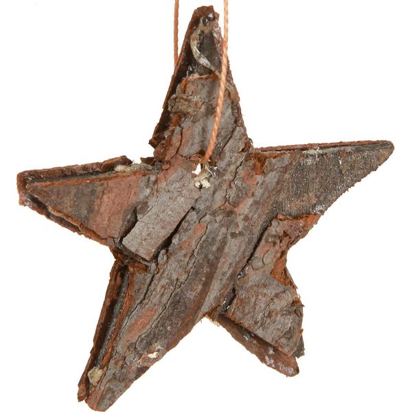 Stelle Di Pino Decorative Per Albero Di Natale Naturale 6Cm 12 Pezzi Decorazioni Natalizie Ecologiche-image