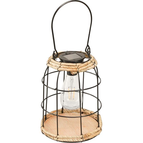 Lanterna Solare Da Giardino In Metallo Nero Boho Ø17Cm-image