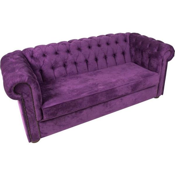 Divano 3 Posti Chesterfield Divano Divano Letto Divano Funzione Divani Letto Tessuto Nuovo-image