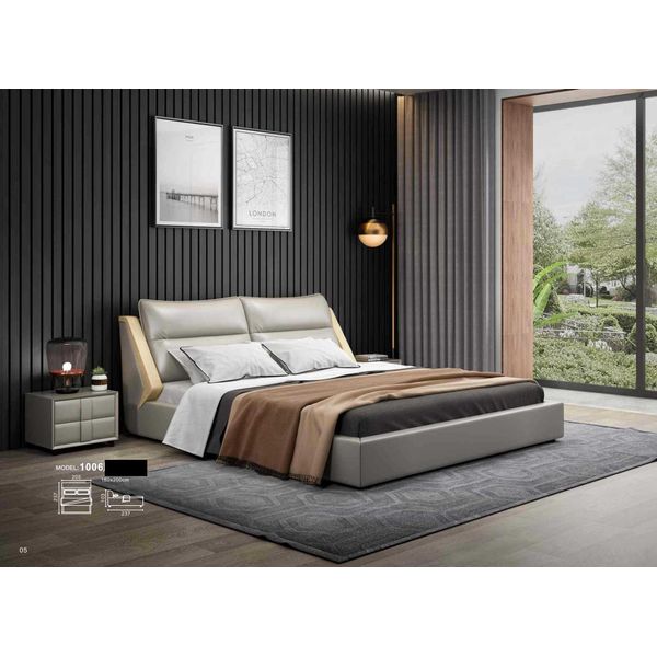 Camera Da Letto Letto Di Lusso Design Letto In Legno Letti 180X200Cm Letti Matrimoniali Hotel-image