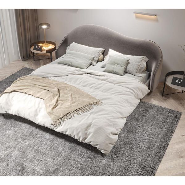 Mobili Da Camera Da Letto Italiani Letto Matrimoniale Imbottito Letti Di Design Di Lusso Matrimonio Nuovo-image