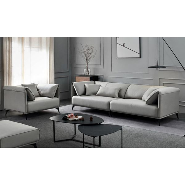 Soggiorno Divani Divani Tappezzeria 4 Posti Nuovo Design Grigio Xxl Divano Grande Divano-image