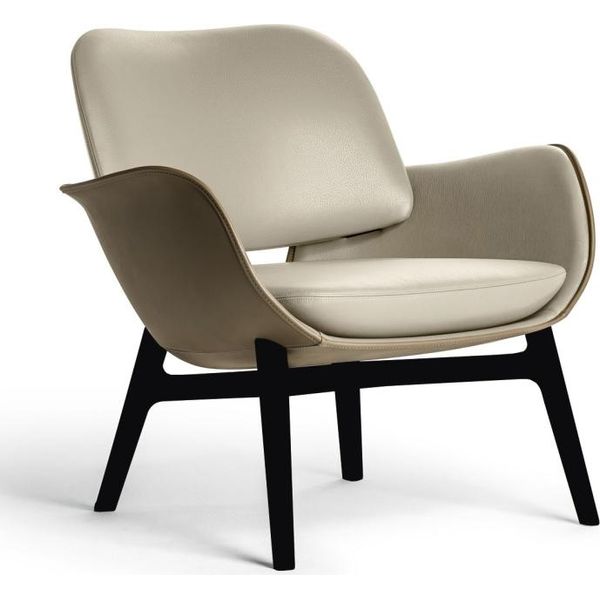 Poltrona Design Divano Divano Relax Pelle Lounge Club Imbottitura Seduta Lusso Beige Nuovo-image