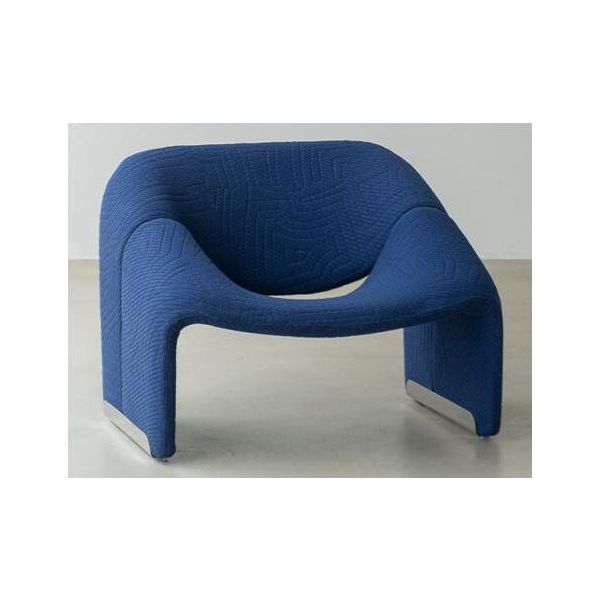 Design Sedia Di Lusso Poltrona Divano 1 Posto Televisione Lounge Chaise Sofa Tessuto Tessile-image