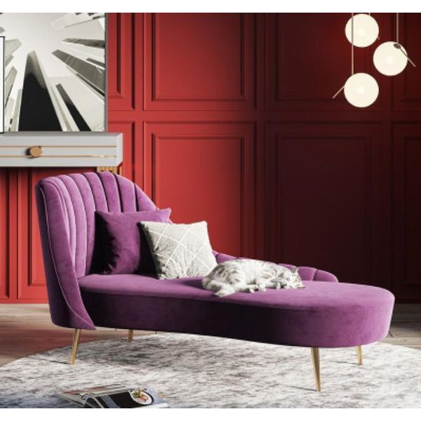 Chaise Lounge Lounger Luxury Furniture Upholstery Lounger Sofa Relax Chaise Lounge Velvet New-image