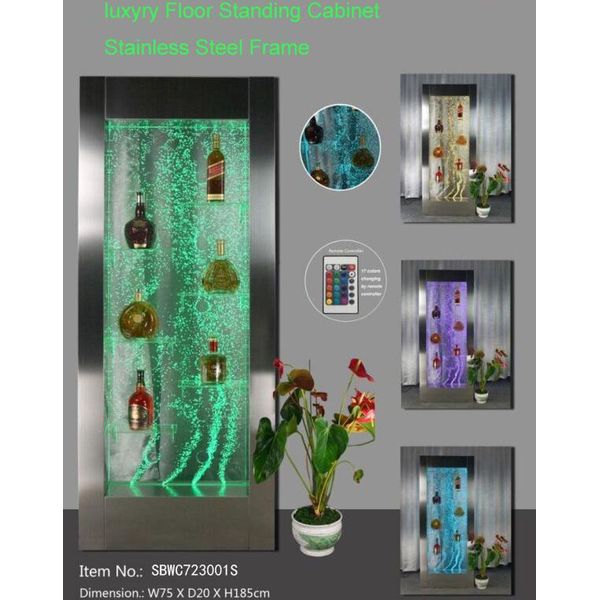 Led Acqua Parete Bar Scaffale Colonna Acqua Colonne Contatore Mensole Parete Divisoria Di Design Nuovo-image