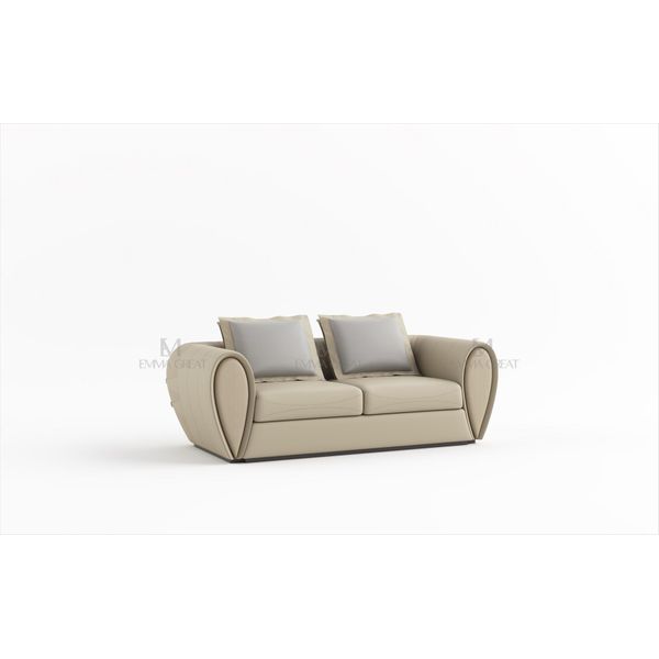 Divano 2 Posti Design Divani Tappezzeria Divani In Pelle Relax Moderno Due Posti Nuovo-image