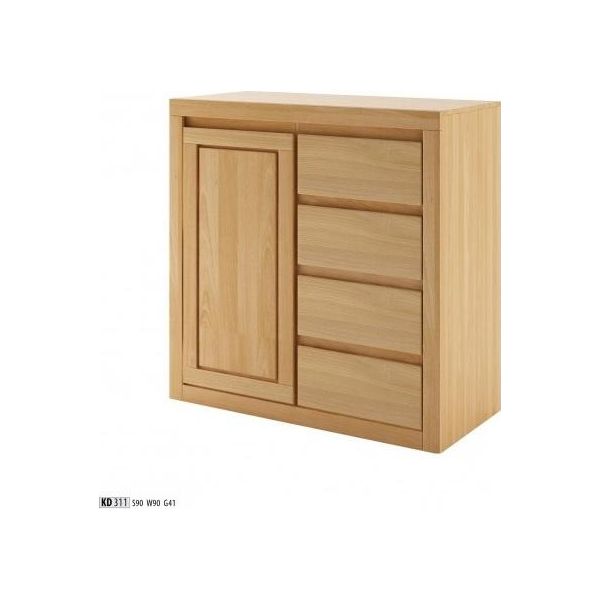 Cassettiera Di Design Cassettiera Bassa Credenza Credenza Mobile In Vero Legno Nuovo-image