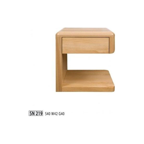 Comodino In Legno Massiccio Comodino Consolle Da Letto Tavolino Mobili Artigianali-image