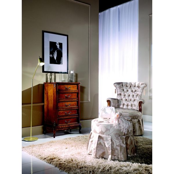 Mobili Di Design Stile Barocco Cassettiera Marrone Lusso Legno Mobili Italiani Nuovi-image